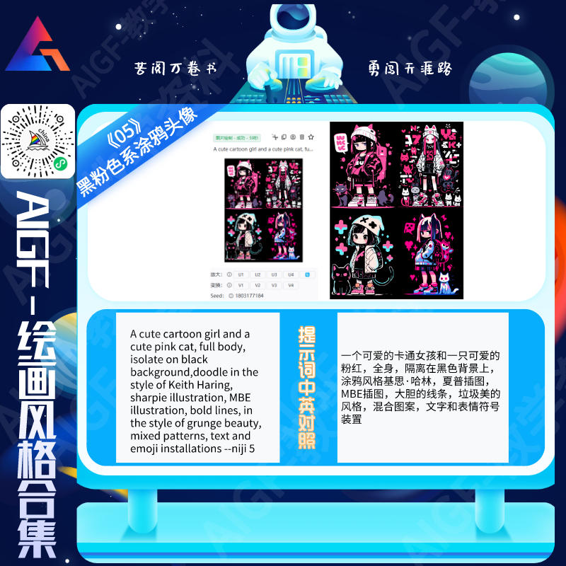 Midjourney可爱卡通女孩案例 Midjourney可爱卡通女孩案例